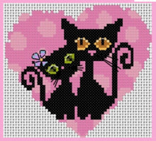 Load image into Gallery viewer, Black Cats Counted Cross Stitch Kit Collection | 14 Count