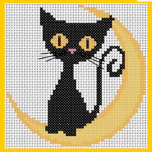 Load image into Gallery viewer, Black Cats Counted Cross Stitch Kit Collection | 14 Count