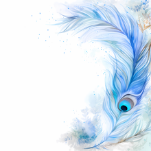 Load image into Gallery viewer, Blue Peacock Printed Aida Fabric | 8 Designs