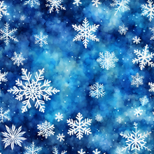 Load image into Gallery viewer, Christmas Winter Snowflakes Printed Aida Fabric | 12 Designs