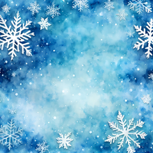 Load image into Gallery viewer, Christmas Winter Snowflakes Printed Aida Fabric | 12 Designs