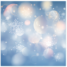 Load image into Gallery viewer, Christmas Bubble Snowflakes Printed Aida Fabric | 6 Designs