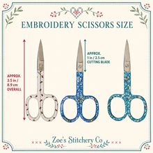 Load image into Gallery viewer, Patterned Embroidery Scissors – 3.5 Inch
