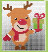 Load image into Gallery viewer, Christmas Reindeer Counted Cross Stitch Kit Collection | 14 Count