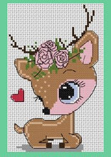 Load image into Gallery viewer, Deer Counted Cross Stitch Kit Collection | 14 Count