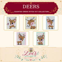 Load image into Gallery viewer, Deer Counted Cross Stitch Kit Collection | 14 Count