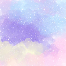 Load image into Gallery viewer, Fluffy Rainbow Skies Printed Aida Fabric | 12 Designs