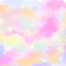 Load image into Gallery viewer, Fluffy Rainbow Skies Printed Aida Fabric | 12 Designs