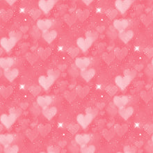 Load image into Gallery viewer, Pink & Purple Heart Bokeh Printed Aida | 25 Designs