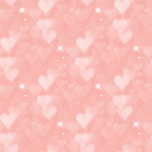 Load image into Gallery viewer, Pink & Purple Heart Bokeh Printed Aida | 25 Designs