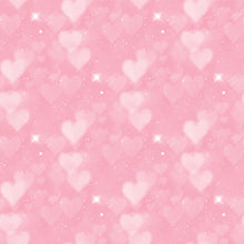Load image into Gallery viewer, Pink & Purple Heart Bokeh Printed Aida | 25 Designs