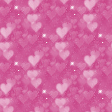Load image into Gallery viewer, Pink & Purple Heart Bokeh Printed Aida | 25 Designs