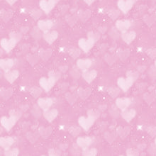 Load image into Gallery viewer, Pink & Purple Heart Bokeh Printed Aida | 25 Designs