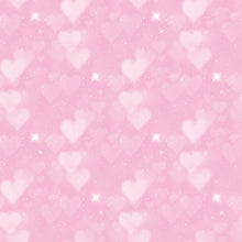 Load image into Gallery viewer, Pink & Purple Heart Bokeh Printed Aida | 25 Designs