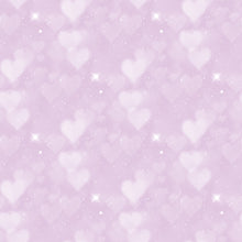 Load image into Gallery viewer, Pink & Purple Heart Bokeh Printed Aida | 25 Designs