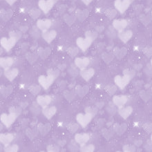 Load image into Gallery viewer, Blue & Aqua Heart Bokeh Printed Aida | 25 Designs