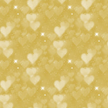 Load image into Gallery viewer, Mint, Green & Golden Heart Bokeh Printed Aida | 25 Designs