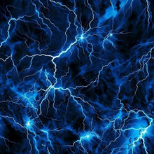 Load image into Gallery viewer, Lightning Blue Printed Aida Fabric | 6 Designs