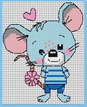 Load image into Gallery viewer, Mouse Counted Cross Stitch Kit Collection | 14 Count