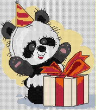 Load image into Gallery viewer, Party Pandas Counted Cross Stitch Kit Collection | 14 Count