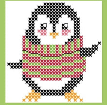 Load image into Gallery viewer, Cute & Cuddly Bunnies & Penguins Counted Cross Stitch Kit Collection | 14 Count