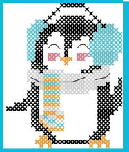 Load image into Gallery viewer, Cute & Cuddly Bunnies & Penguins Counted Cross Stitch Kit Collection | 14 Count