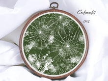 Load image into Gallery viewer, Cobwebs 016 Aida Fabric || Printed Fabric || Cross Stitch Canvas || 11/14/16/18/20 Count