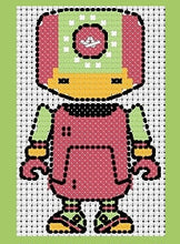Load image into Gallery viewer, Robots Counted Cross Stitch Kit Collection | 14 Count