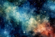Load image into Gallery viewer, Starry Night Sky Printed Aida Fabric | 6 Designs
