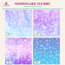 Load image into Gallery viewer, Snowflake Flurry Printed Aida Fabric | 4 Designs