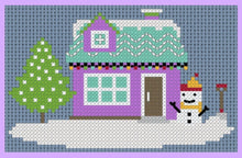 Load image into Gallery viewer, Winter Houses Counted Cross Stitch Kit Collection | 14 Count