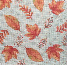 Load image into Gallery viewer, Autumn Confetti printed Aida fabric sample