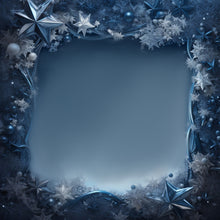 Load image into Gallery viewer, Snowflake Frames Printed Aida Fabric | 6 Designs