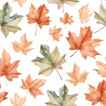 Load image into Gallery viewer, Maple Leaves 006 printed Aida fabric