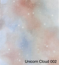 Load image into Gallery viewer, Unicorn Cloud 002 || 25count Evenweave || Printed Fabric || 50cm x 45cm

