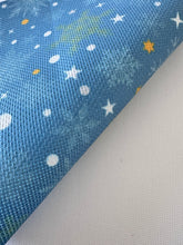 Load image into Gallery viewer, Celestial Snowfall Aida Fabric || Printed Fabric || Cross Stitch Canvas || 11/14/16/18/20 Count
