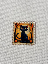 Load image into Gallery viewer, Needle Minder || Halloween Black Cat || Cross Stitch Tool || ACRYLIC
