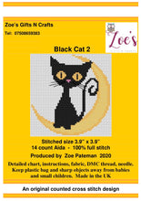 Load image into Gallery viewer, Counted Cross Stitch Kits || BLACK CATS COLLECTION || Animal Cross Stitch || Modern Kit
