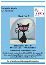 Load image into Gallery viewer, Counted Cross Stitch Kits || BLACK CATS COLLECTION || Animal Cross Stitch || Modern Kit
