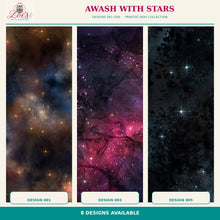 Load image into Gallery viewer, Awash With Stars 001–008 Printed Aida Fabric | 8 Designs
