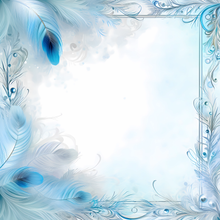 Load image into Gallery viewer, Blue Peacock Printed Aida Fabric | 8 Designs
