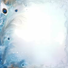 Load image into Gallery viewer, Blue Peacock Printed Aida Fabric | 8 Designs
