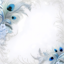 Load image into Gallery viewer, Blue Peacock Printed Aida Fabric | 8 Designs
