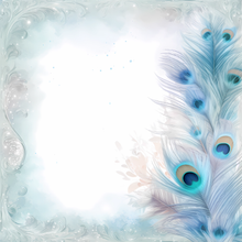 Load image into Gallery viewer, Blue Peacock Printed Aida Fabric | 8 Designs
