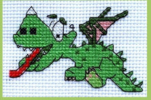 Load image into Gallery viewer, Baby Dragons Counted Cross Stitch Kit Collection | 14 Count
