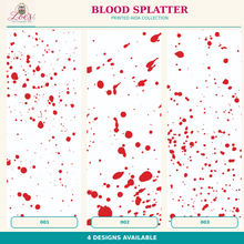 Load image into Gallery viewer, Blood Splatter Printed Aida Fabric | 4 Designs
