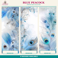 Load image into Gallery viewer, Blue Peacock Printed Aida Fabric | 8 Designs
