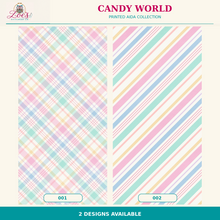 Load image into Gallery viewer, Candy World Printed Aida Fabric | 2 Designs
