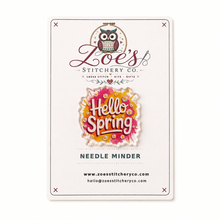 Load image into Gallery viewer, Hello Spring Acrylic Needle Minder | Cross Stitch
