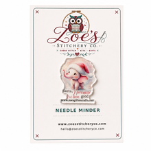 Load image into Gallery viewer, Santa I Promise Elephant Acrylic Needle Minder | Cross Stitch

